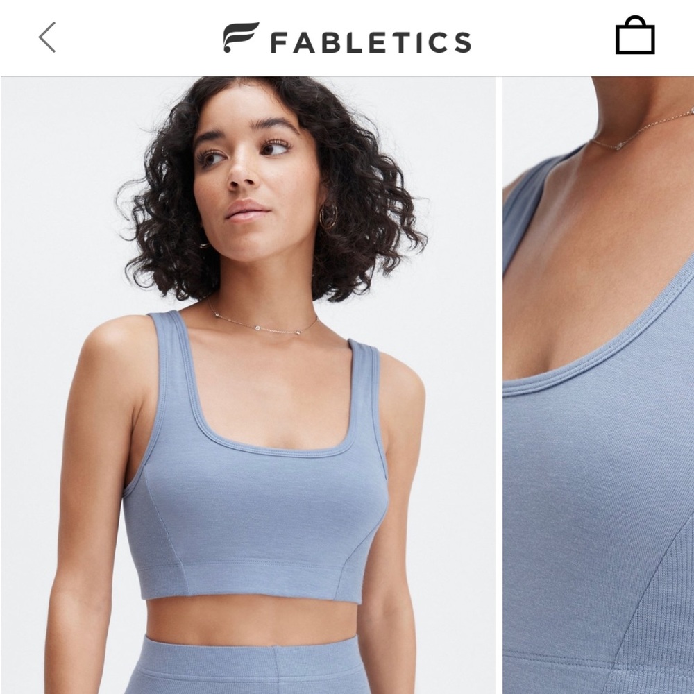 Fabletics Restoreknit Scoop Neck Bralette